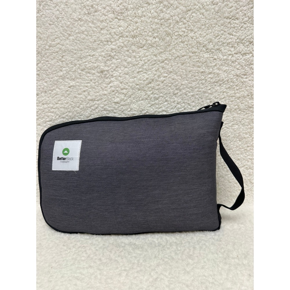 BetterBack Therapy Posture Support Belt Charcoal Gray Portable Carrying Case